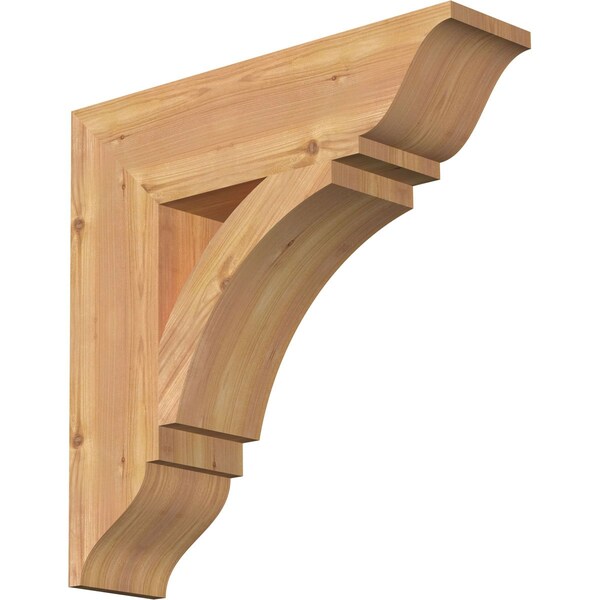 Ekena Millwork Thorton Traditional Smooth Bracket, Western Red Cedar, 5 1/2"W x 22"D x 22"H BKT06X22X22THR01SWR - main